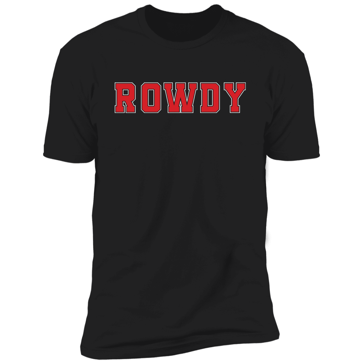Rowdy Men's Black Premium Short Sleeve T-Shirt
