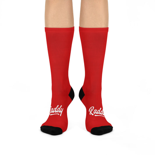 Raddy Red Cushioned Crew Socks