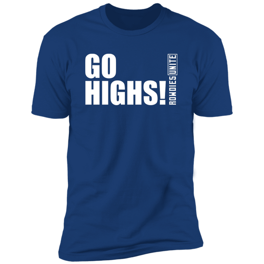 Go Highs Men's Blue Premium Short-Sleeved T-Shirt