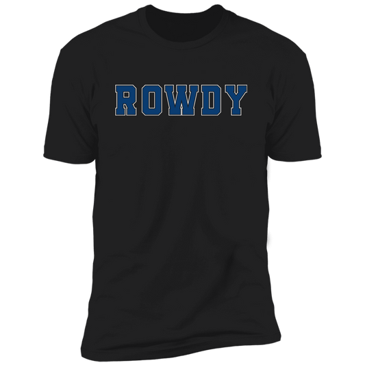Rowdy Men's Black Premium Short Sleeve T-Shirt