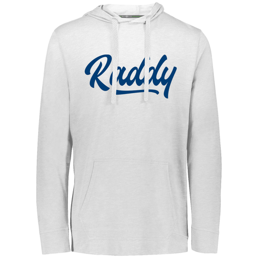 Raddy Men's White Eco Triblend T-Shirt Hoodie