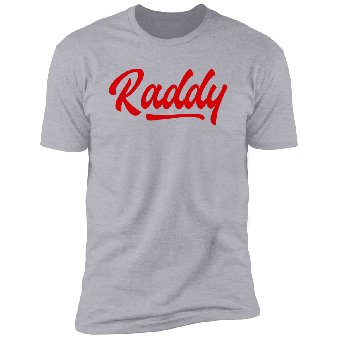 Raddy Men's Grey Premium Short-Sleeved T-Shirt