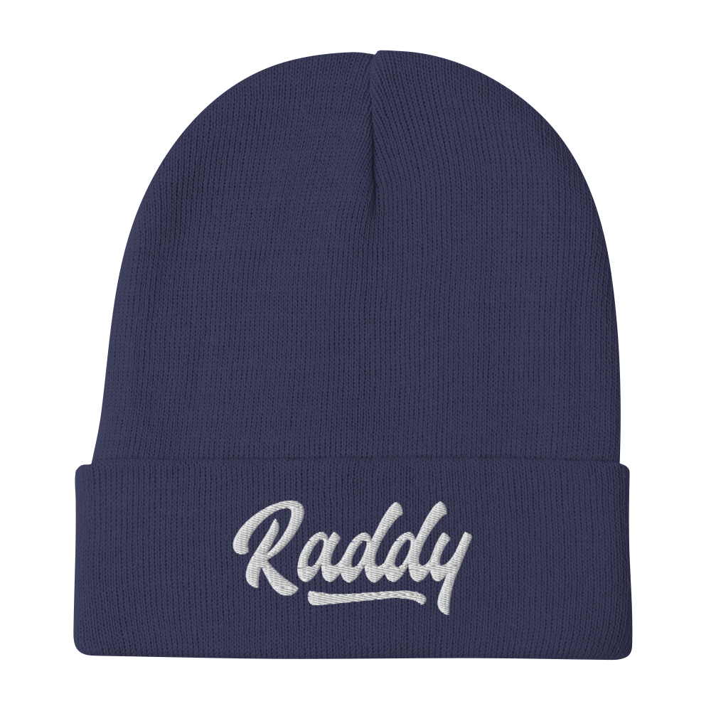 Raddy Navy Embroidered Beanie