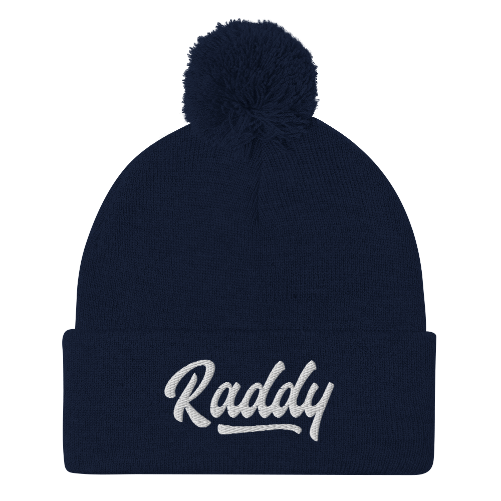 Raddy Navy Pom-Pom Beanie