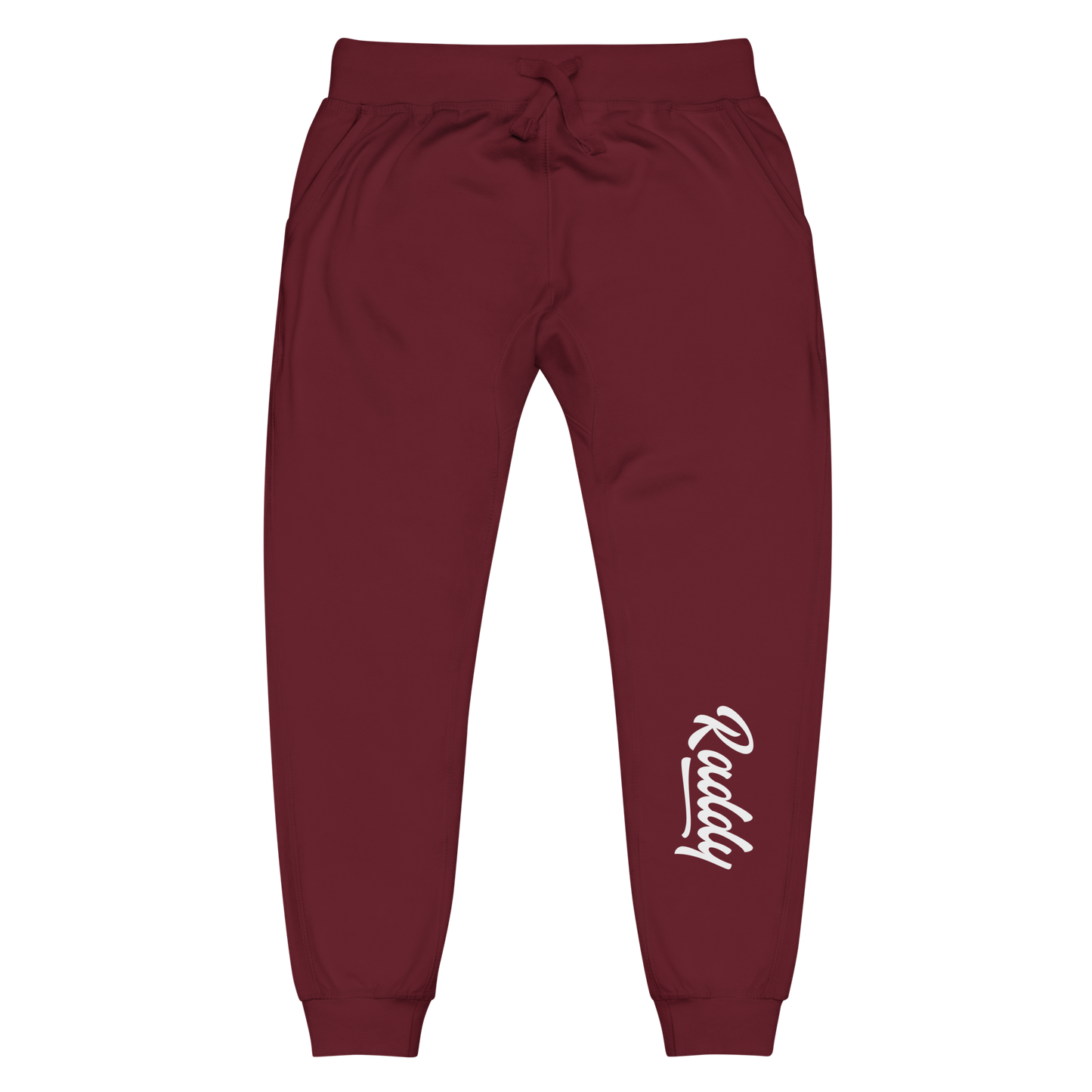 Raddy Unisex Red Fleece Sweatpants